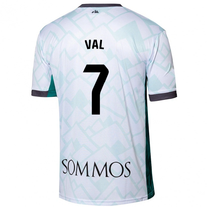 Danxen Kvinder Rodri Val #7 Hvid Grøn Udebane Spillertrøjer 2024/25 Trøje T-Shirt