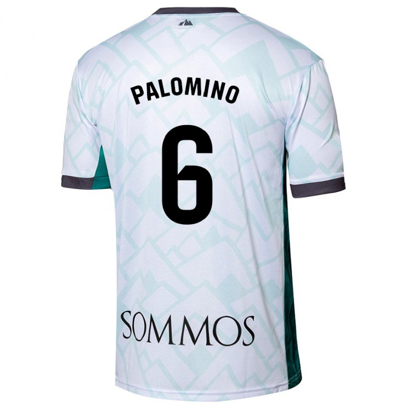 Danxen Kvinder Yolanda Palomino #6 Hvid Grøn Udebane Spillertrøjer 2024/25 Trøje T-Shirt