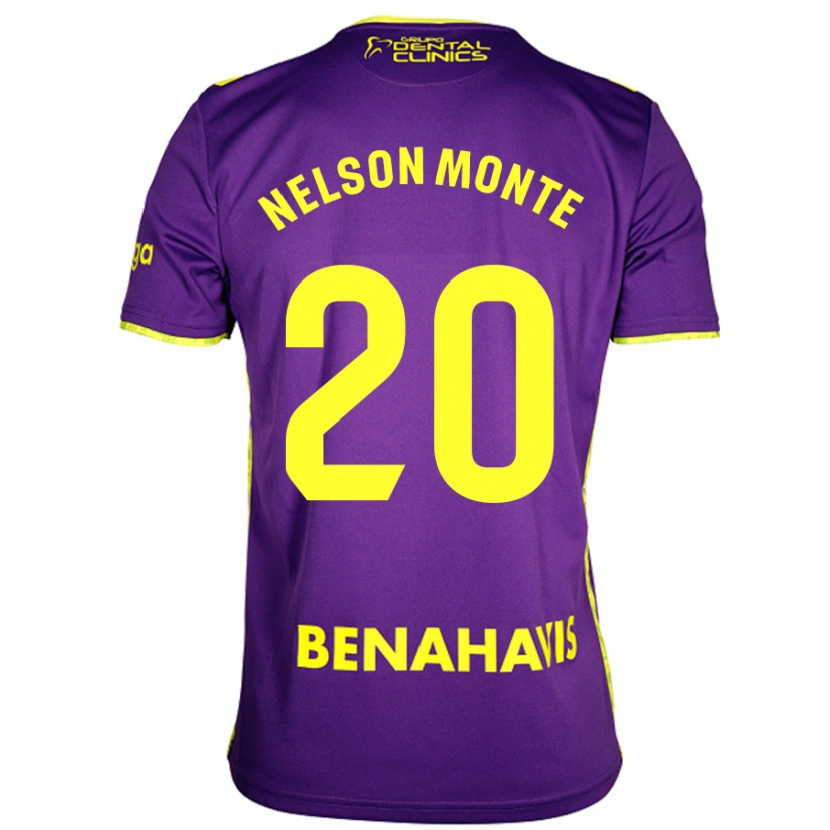 Danxen Kvinder Nélson Monte #20 Lilla Gul Udebane Spillertrøjer 2024/25 Trøje T-Shirt