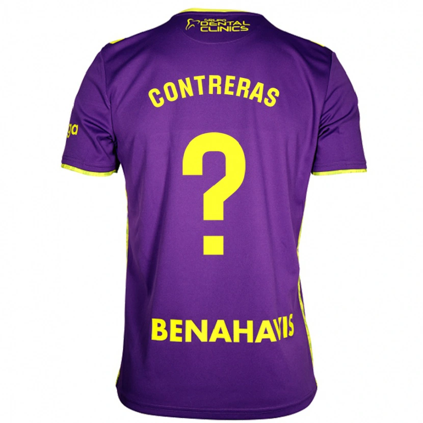 Danxen Kvinder Ale Contreras #0 Lilla Gul Udebane Spillertrøjer 2024/25 Trøje T-Shirt