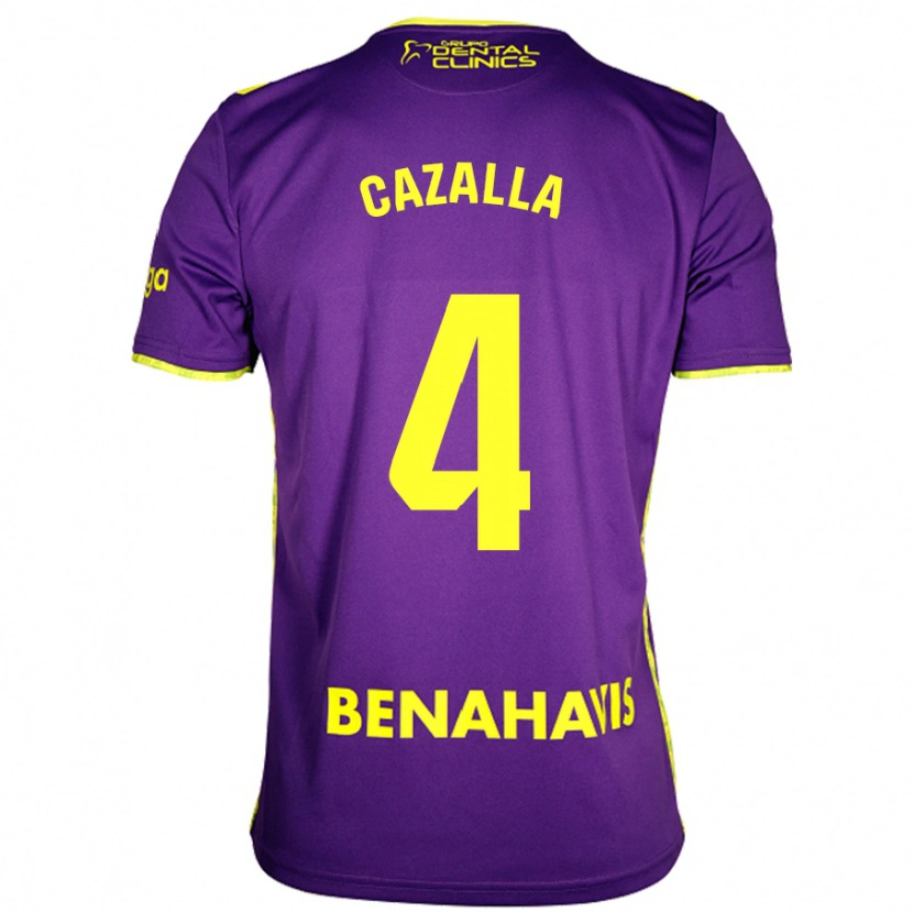 Danxen Kvinder Marta Cazalla #4 Lilla Gul Udebane Spillertrøjer 2024/25 Trøje T-Shirt