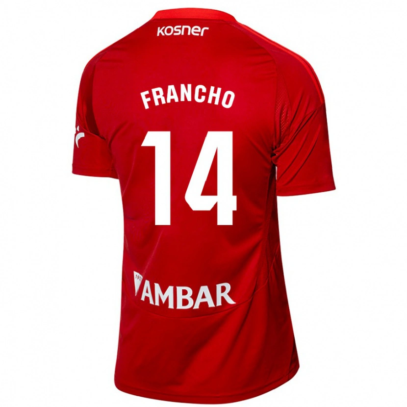 Danxen Kvinder Francho Serrano #14 Hvid Blå Udebane Spillertrøjer 2024/25 Trøje T-Shirt