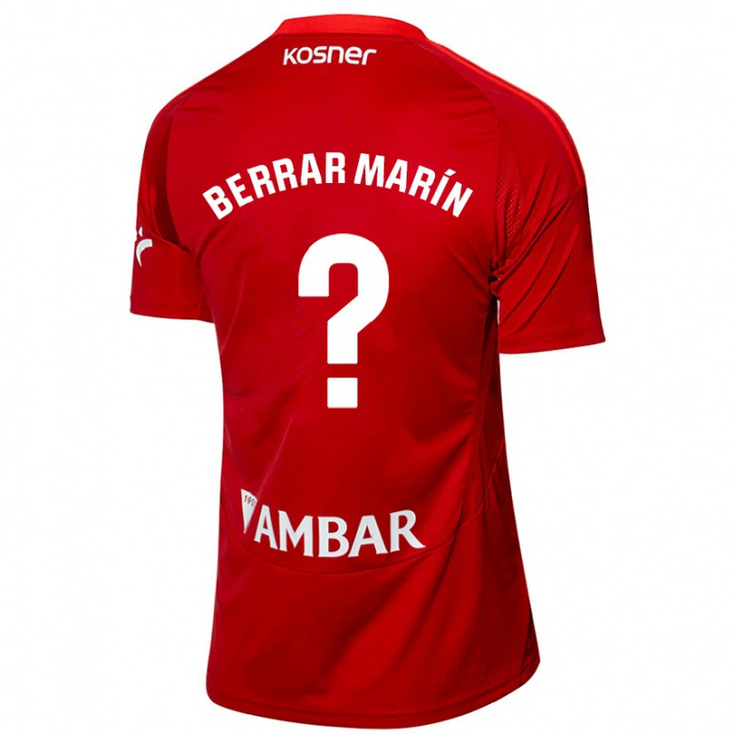 Danxen Kvinder Sergio Berrar Marín #0 Hvid Blå Udebane Spillertrøjer 2024/25 Trøje T-Shirt