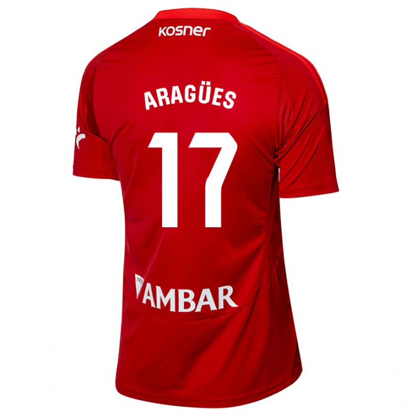 Danxen Kvinder Chema Aragües #17 Hvid Blå Udebane Spillertrøjer 2024/25 Trøje T-Shirt