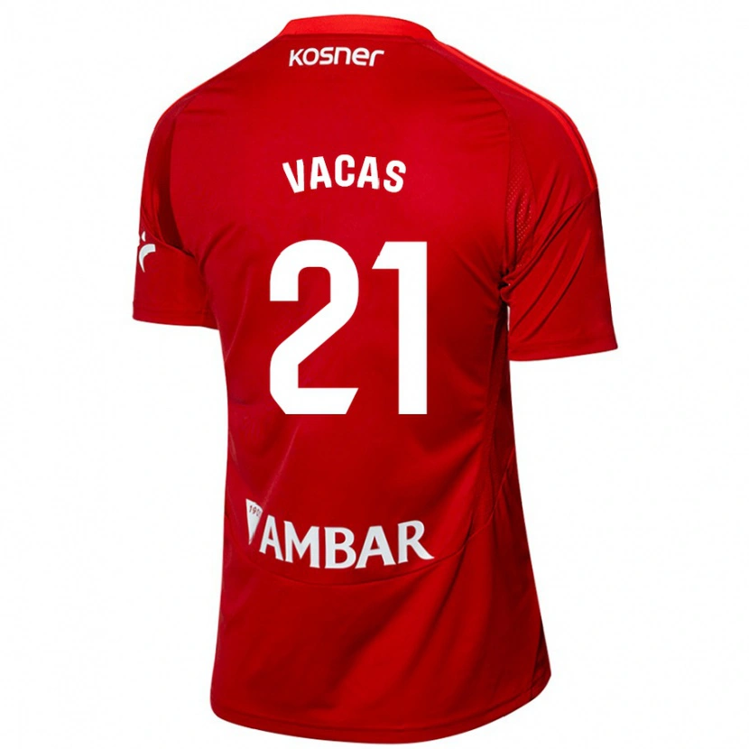 Danxen Kvinder Óscar Vacas #21 Hvid Blå Udebane Spillertrøjer 2024/25 Trøje T-Shirt