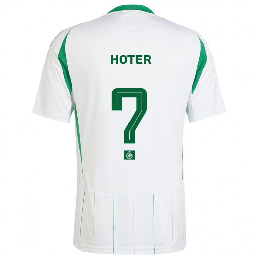 Danxen Kvinder Tavor Hoter #0 Hvid Grøn Udebane Spillertrøjer 2024/25 Trøje T-Shirt
