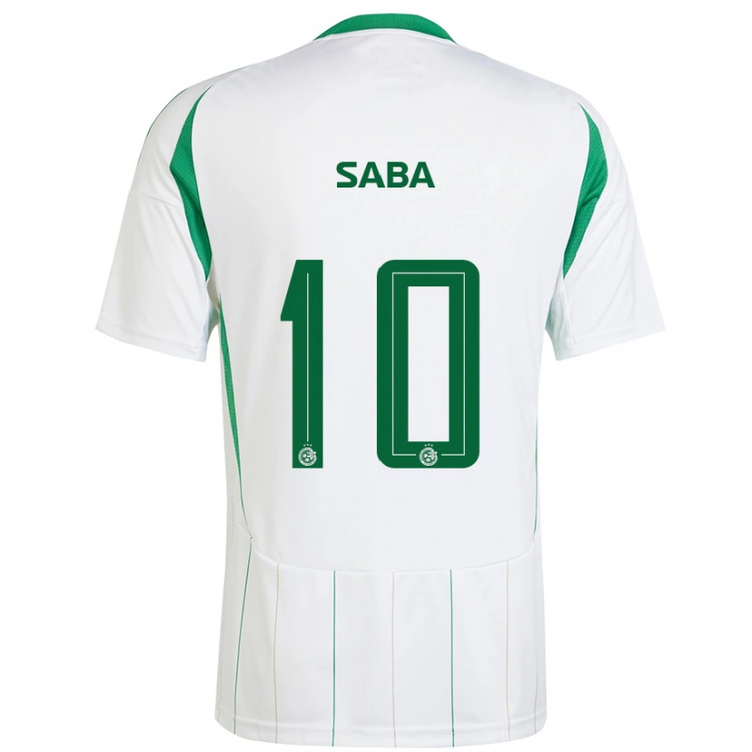 Danxen Kvinder Dia Saba #10 Hvid Grøn Udebane Spillertrøjer 2024/25 Trøje T-Shirt