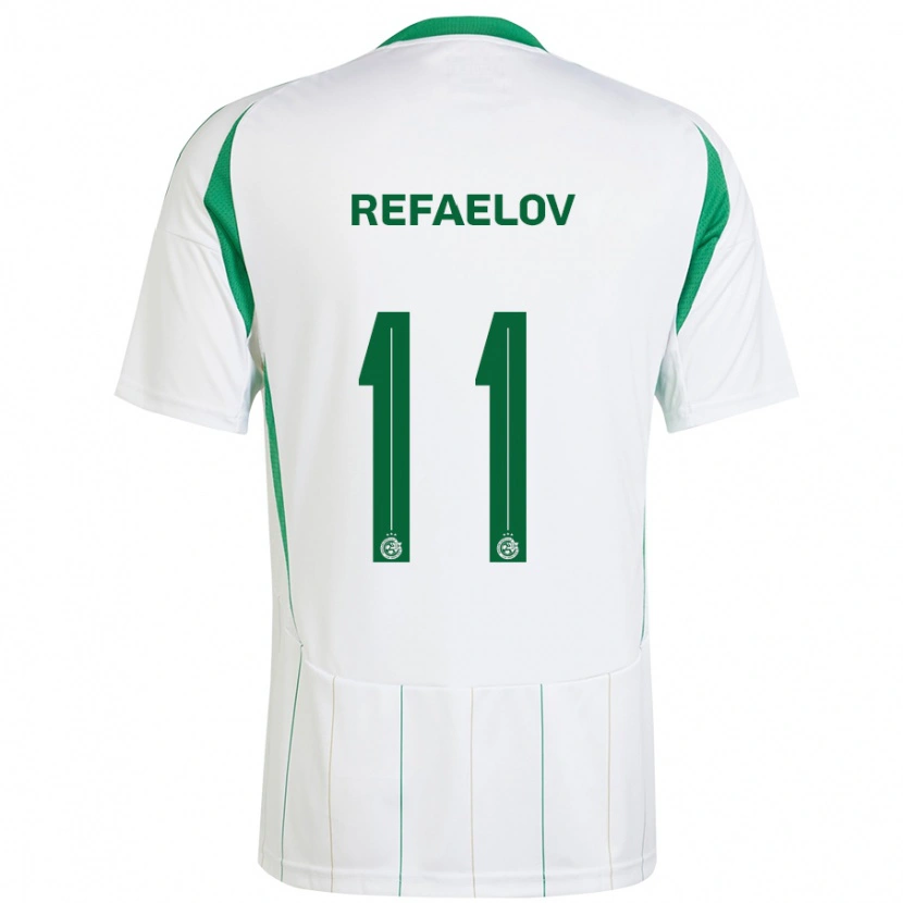 Danxen Kvinder Lior Refaelov #11 Hvid Grøn Udebane Spillertrøjer 2024/25 Trøje T-Shirt