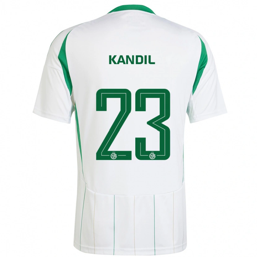Danxen Kvinder Maor Kandil #23 Hvid Grøn Udebane Spillertrøjer 2024/25 Trøje T-Shirt