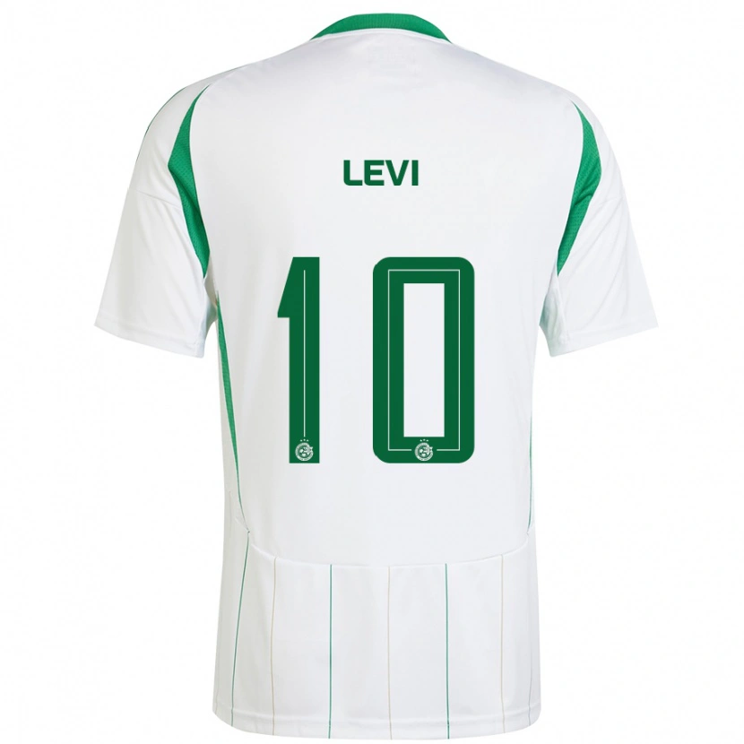Danxen Kvinder Yarin Levi #10 Hvid Grøn Udebane Spillertrøjer 2024/25 Trøje T-Shirt
