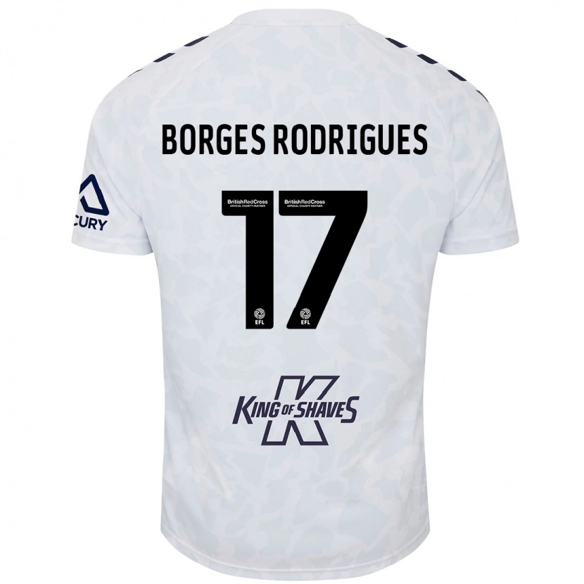 Danxen Kvinder Raphael Borges Rodrigues #17 Hvid Udebane Spillertrøjer 2024/25 Trøje T-Shirt