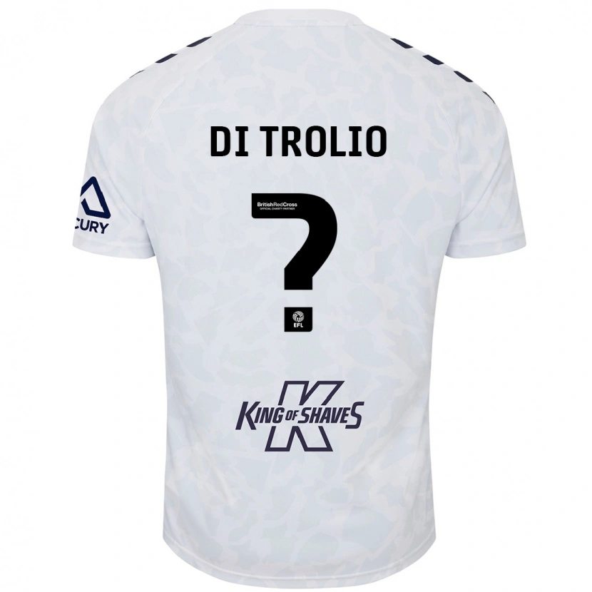 Danxen Kvinder Riccardo Di Trolio #0 Hvid Udebane Spillertrøjer 2024/25 Trøje T-Shirt