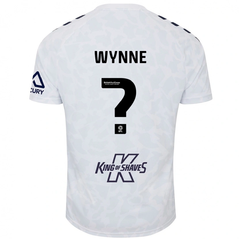 Danxen Kvinder Joe Wynne #0 Hvid Udebane Spillertrøjer 2024/25 Trøje T-Shirt