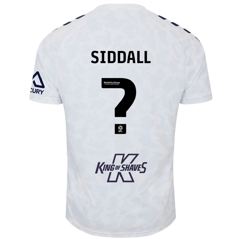 Danxen Kvinder Rylie Siddall #0 Hvid Udebane Spillertrøjer 2024/25 Trøje T-Shirt