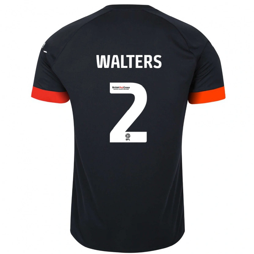 Danxen Kvinder Reuell Walters #2 Sort Orange Udebane Spillertrøjer 2024/25 Trøje T-Shirt