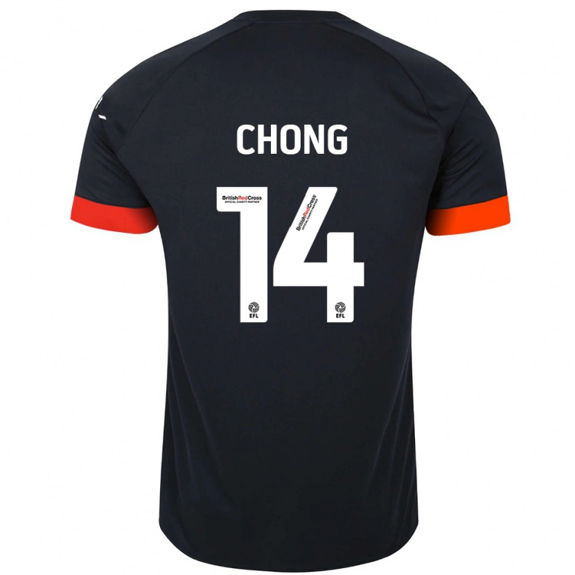 Danxen Kvinder Tahith Chong #14 Sort Orange Udebane Spillertrøjer 2024/25 Trøje T-Shirt