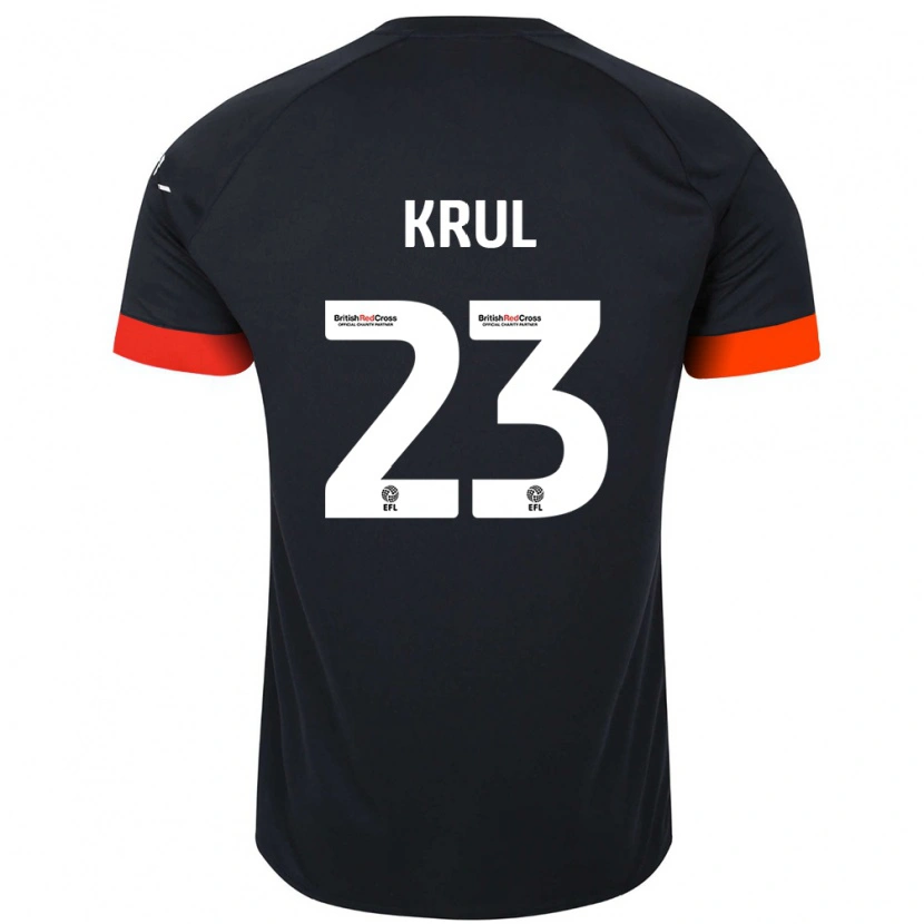 Danxen Kvinder Tim Krul #23 Sort Orange Udebane Spillertrøjer 2024/25 Trøje T-Shirt
