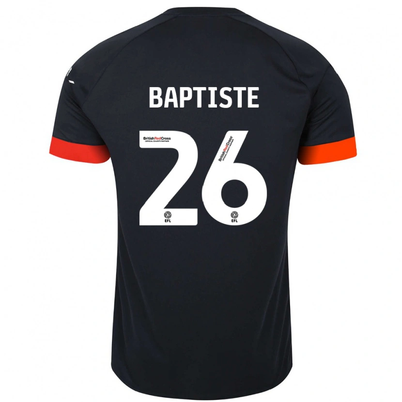 Danxen Kvinder Shandon Baptiste #26 Sort Orange Udebane Spillertrøjer 2024/25 Trøje T-Shirt