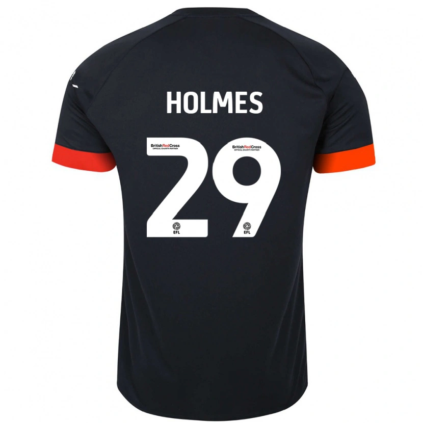 Danxen Kvinder Tom Holmes #29 Sort Orange Udebane Spillertrøjer 2024/25 Trøje T-Shirt