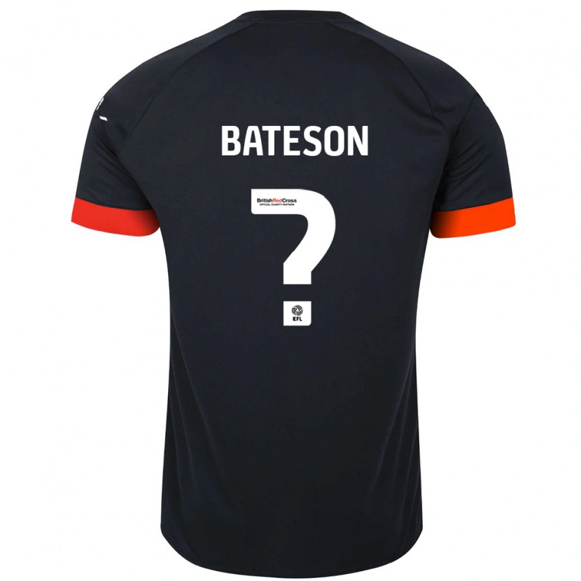 Danxen Kvinder Jack Bateson #0 Sort Orange Udebane Spillertrøjer 2024/25 Trøje T-Shirt