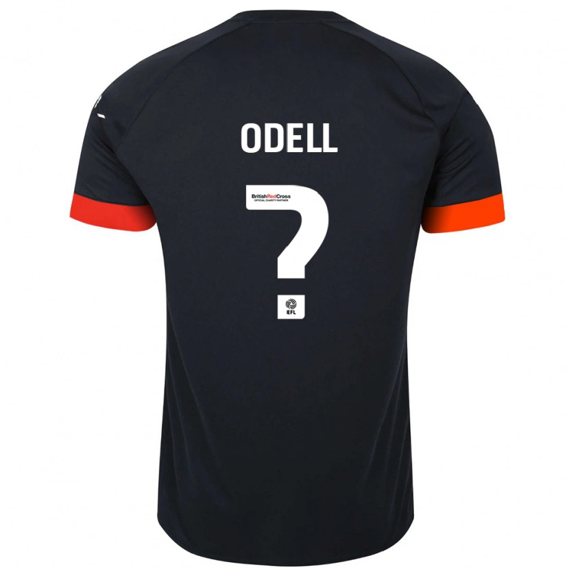 Danxen Kvinder Josh Odell #0 Sort Orange Udebane Spillertrøjer 2024/25 Trøje T-Shirt