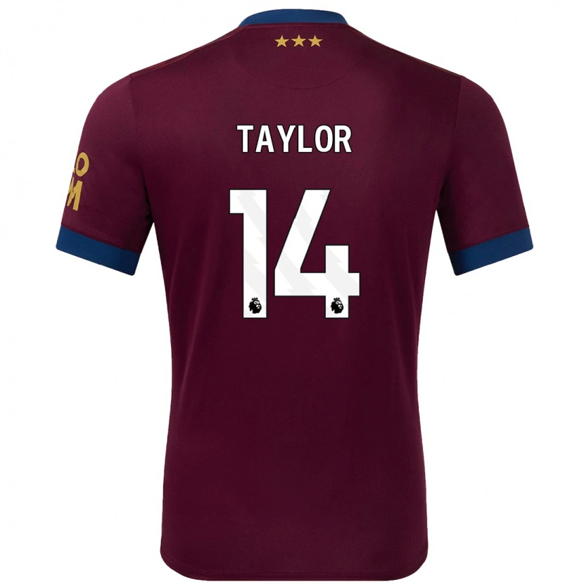 Danxen Kvinder Jack Taylor #14 Brun Udebane Spillertrøjer 2024/25 Trøje T-Shirt
