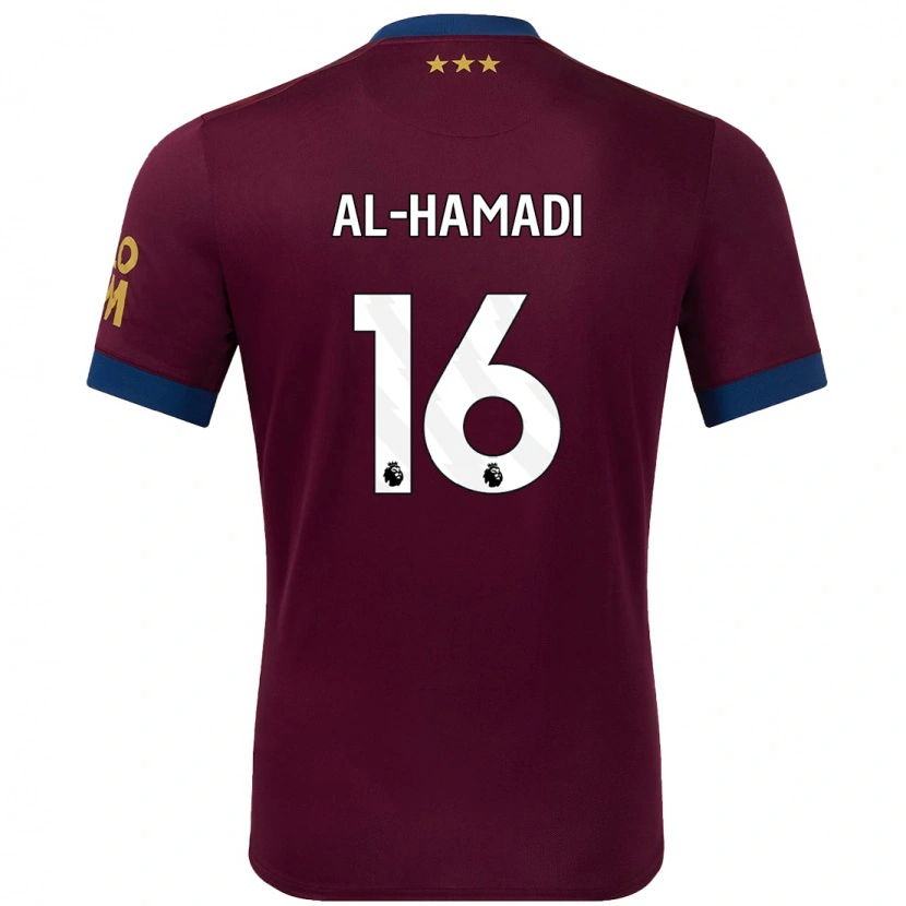 Danxen Kvinder Ali Al-Hamadi #16 Brun Udebane Spillertrøjer 2024/25 Trøje T-Shirt