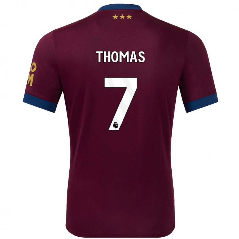 Danxen Kvinder Natasha Thomas #7 Brun Udebane Spillertrøjer 2024/25 Trøje T-Shirt