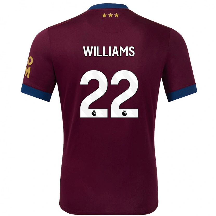 Danxen Kvinder Evie Williams #22 Brun Udebane Spillertrøjer 2024/25 Trøje T-Shirt
