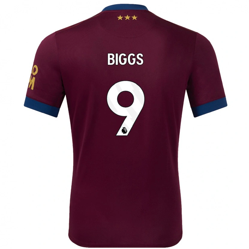 Danxen Kvinder Maddie Biggs #9 Brun Udebane Spillertrøjer 2024/25 Trøje T-Shirt