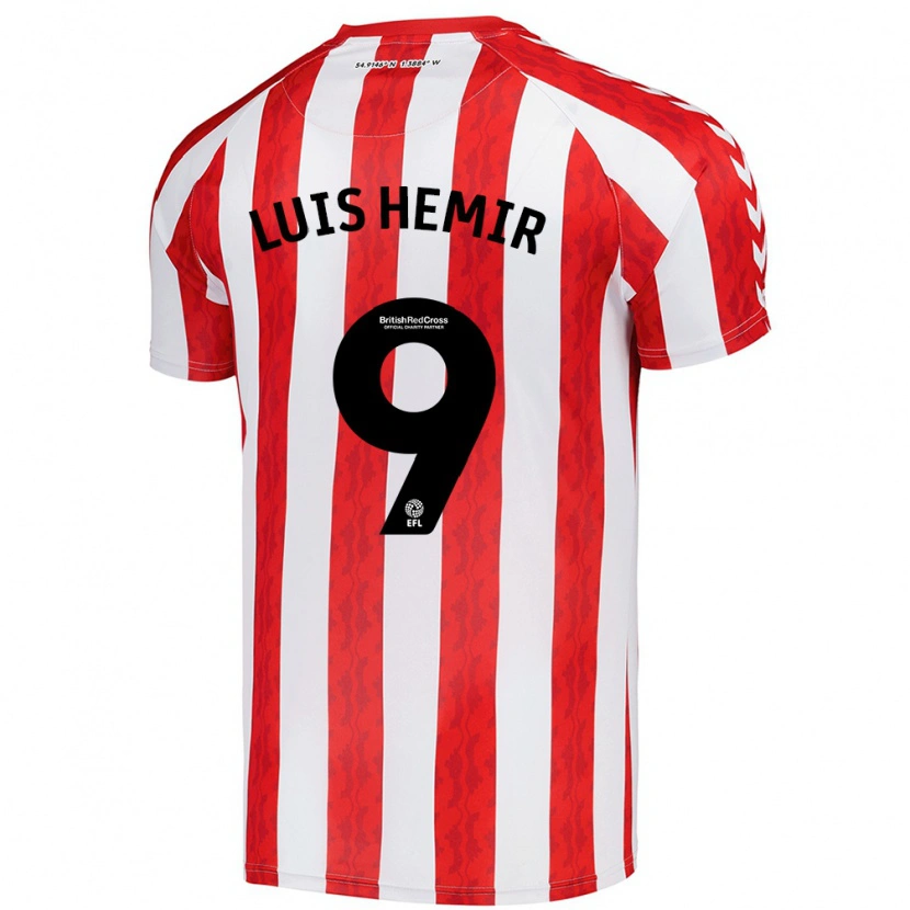 Danxen Børn Luís Semedo #9 Rød Hvid Hjemmebane Spillertrøjer 2024/25 Trøje T-Shirt