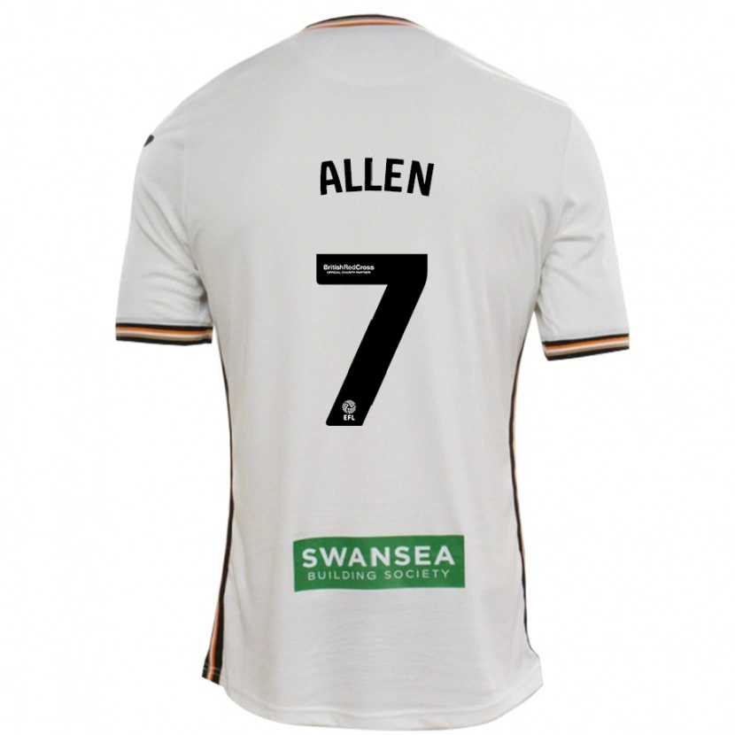 Danxen Børn Joe Allen #7 Hvid Hjemmebane Spillertrøjer 2024/25 Trøje T-Shirt