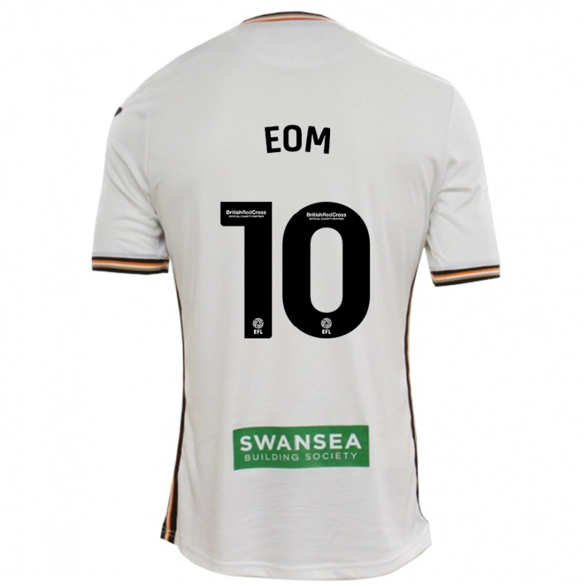 Danxen Børn Ji-Sung Eom #10 Hvid Hjemmebane Spillertrøjer 2024/25 Trøje T-Shirt