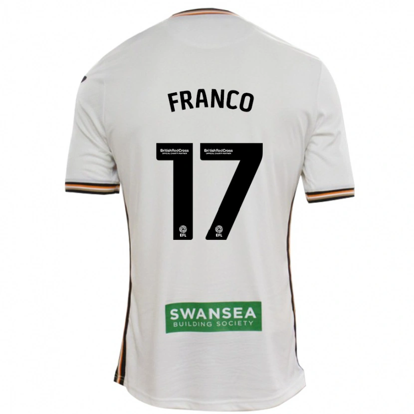 Danxen Børn Gonçalo Franco #17 Hvid Hjemmebane Spillertrøjer 2024/25 Trøje T-Shirt