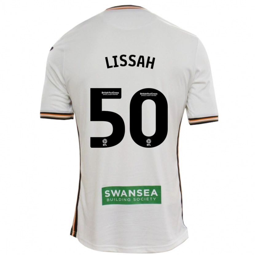 Danxen Børn Filip Lissah #50 Hvid Hjemmebane Spillertrøjer 2024/25 Trøje T-Shirt