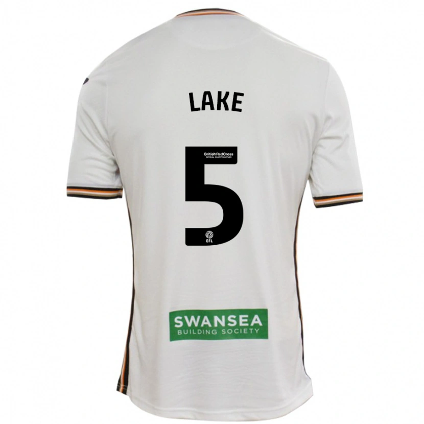 Danxen Børn Ellie Lake #5 Hvid Hjemmebane Spillertrøjer 2024/25 Trøje T-Shirt