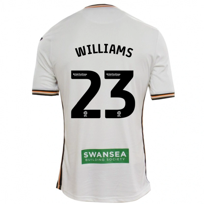 Danxen Børn Jessica Williams #23 Hvid Hjemmebane Spillertrøjer 2024/25 Trøje T-Shirt