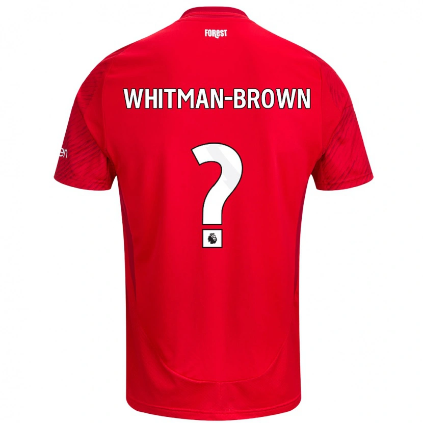 Danxen Børn Chae Whitman-Brown #0 Rød Hvid Hjemmebane Spillertrøjer 2024/25 Trøje T-Shirt