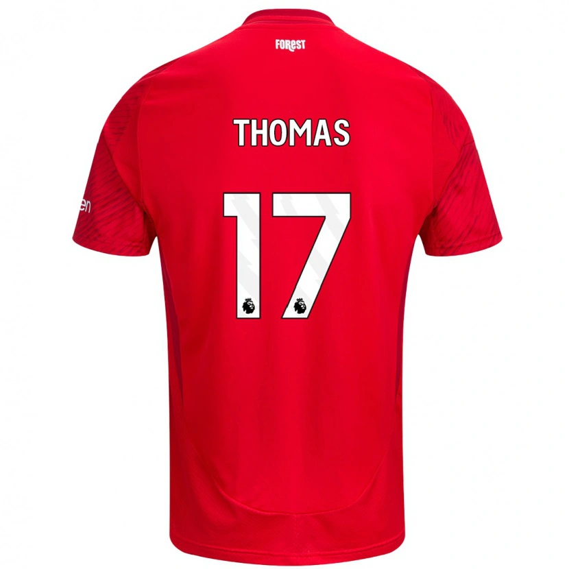 Danxen Børn Freya Thomas #17 Rød Hvid Hjemmebane Spillertrøjer 2024/25 Trøje T-Shirt