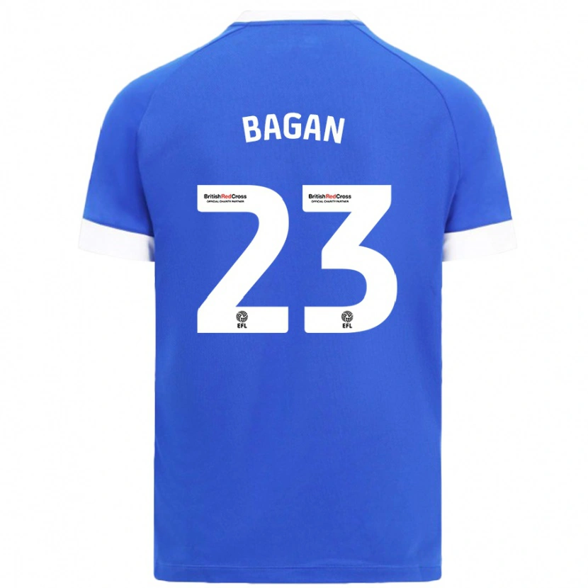 Danxen Børn Joel Bagan #23 Himmelblå Hjemmebane Spillertrøjer 2024/25 Trøje T-Shirt
