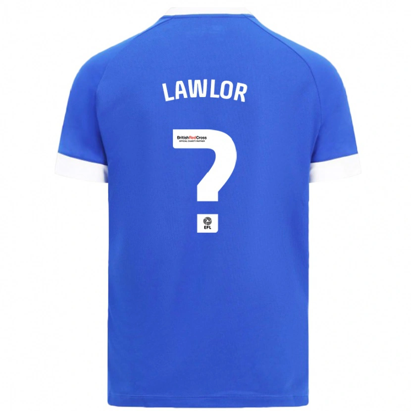 Danxen Børn Dylan Lawlor #0 Himmelblå Hjemmebane Spillertrøjer 2024/25 Trøje T-Shirt