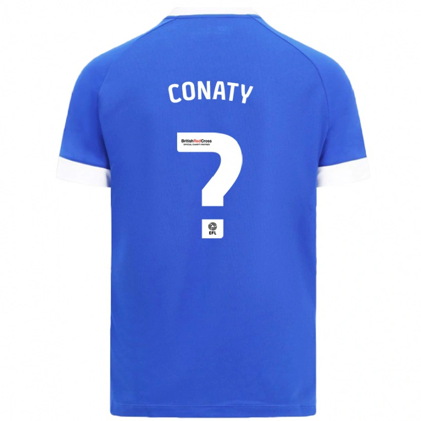 Danxen Børn Keano Conaty #0 Himmelblå Hjemmebane Spillertrøjer 2024/25 Trøje T-Shirt