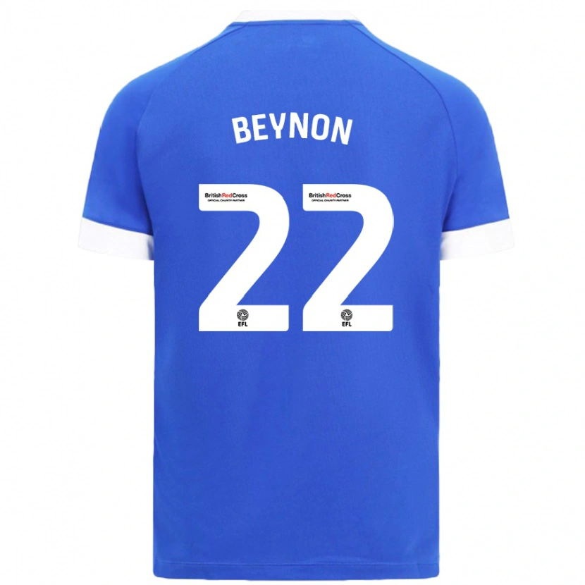 Danxen Børn Emma Beynon #22 Himmelblå Hjemmebane Spillertrøjer 2024/25 Trøje T-Shirt