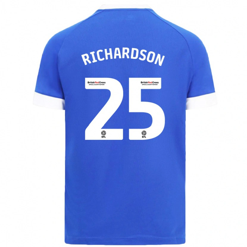 Danxen Børn Tija Richardson #25 Himmelblå Hjemmebane Spillertrøjer 2024/25 Trøje T-Shirt
