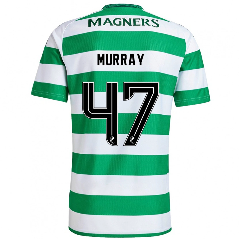 Danxen Børn Dane Murray #47 Grøn Hvid Hjemmebane Spillertrøjer 2024/25 Trøje T-Shirt