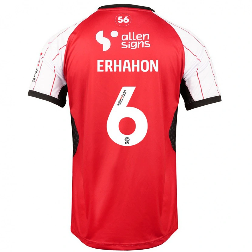 Danxen Børn Ethan Erhahon #6 Hvid Hjemmebane Spillertrøjer 2024/25 Trøje T-Shirt