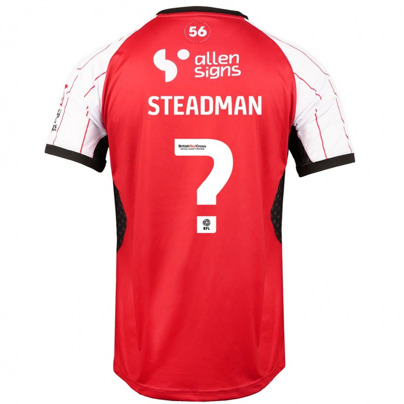 Danxen Børn Jodie Steadman #0 Hvid Hjemmebane Spillertrøjer 2024/25 Trøje T-Shirt