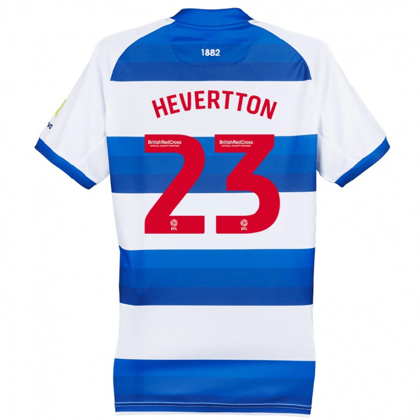 Danxen Børn Hevertton #23 Hvid Blå Hjemmebane Spillertrøjer 2024/25 Trøje T-Shirt