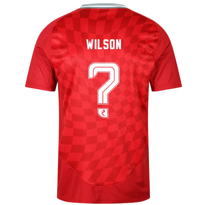 Danxen Børn Cameron Wilson #0 Rød Hjemmebane Spillertrøjer 2024/25 Trøje T-Shirt
