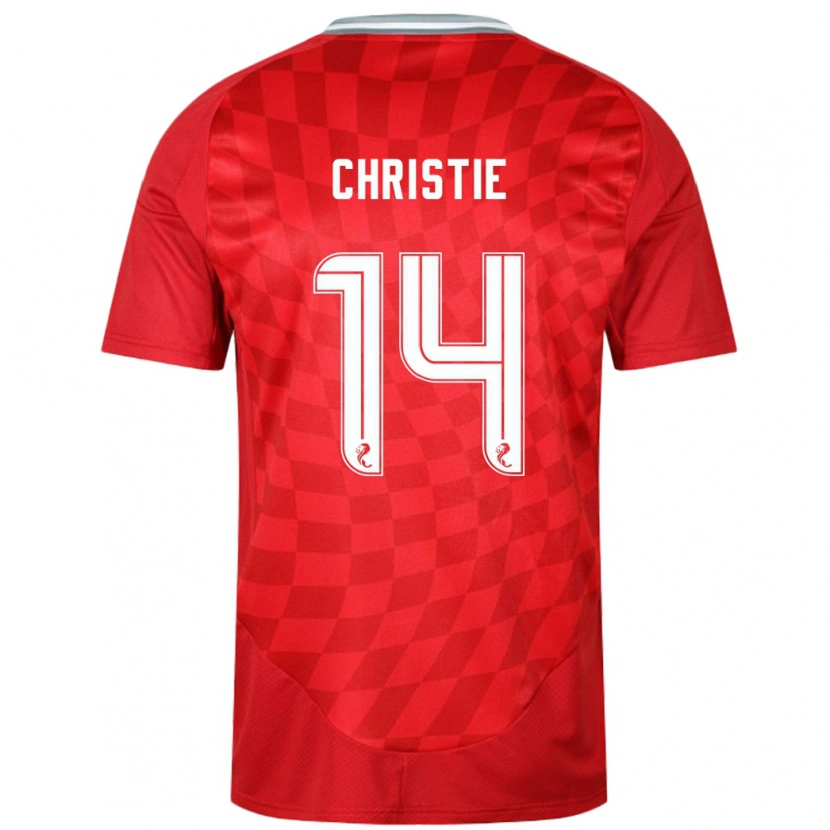 Danxen Børn Mya Christie #14 Rød Hjemmebane Spillertrøjer 2024/25 Trøje T-Shirt